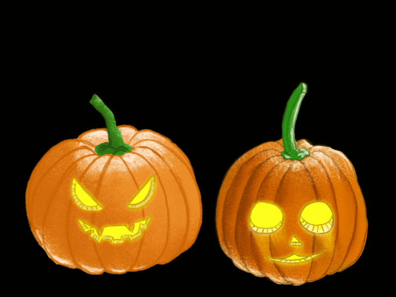 Hopping Pumpkins after effects fun jumping photoshop pumpkin scary