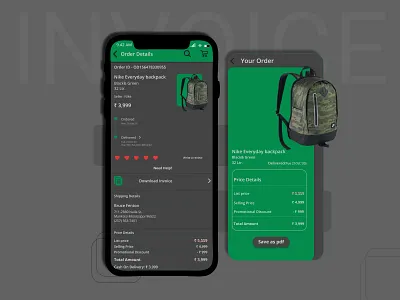 Invoice dailyui interaction design invoice invoice design ui uidesign user interface design