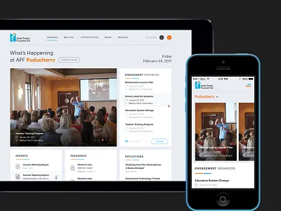 Azim Premji Foundation design education education website intranet product design