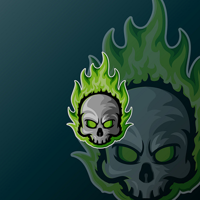 Blazing Skull design esport gamer gaming gaming logo illustration logo mascot twitch twitch logo