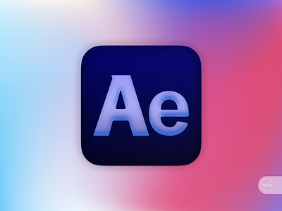 Aftereffects 3D icon aftereffects design figmadesign gradient icon illustration illustrator ios app design logo photoshop