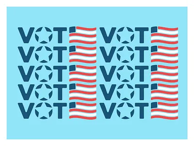Vote brand creative design dribbble type typeface typography usa vote