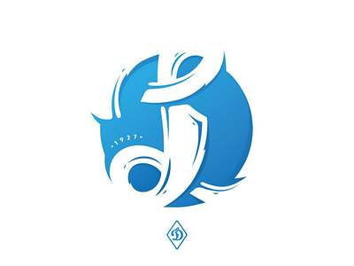 FC Dynamo Kyiv - Illustration of fan ball dynamo football illustration kyiv letter
