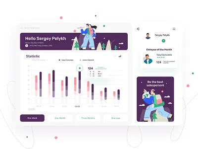Sales Statistic - Dashboard UI Concept app concept dashboard dashboard ui design illustration marketing sales statistics ui ux