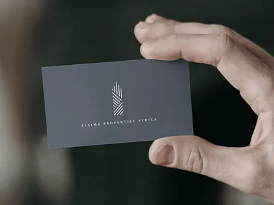 Elsima Properties Branding africa african brand branding business card figma logo design real estate real estate logo