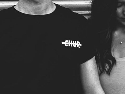 Chur Outfitters Logo black brand branding clothing clothing brand logo white