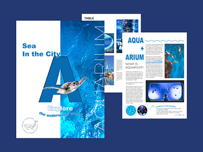 Sea In the City – Aquarium art blue booklet booklet design clean creative design digital graphicdesign illustration illustrator indesign interactive interactive design magazine photoshop print print design visual visual design