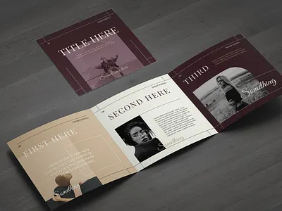 Fashion Square Trifold Brochure brochure classy design digital editorial elegant fashion illustrator luuqas modern multipurpose photography photoshop print style template