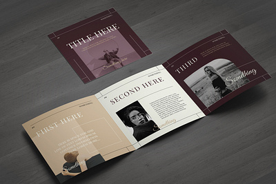 Fashion Square Trifold Brochure brochure classy design digital editorial elegant fashion illustrator luuqas modern multipurpose photography photoshop print style template