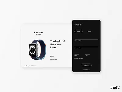 DailyUI #002 - Checkout app art design ui