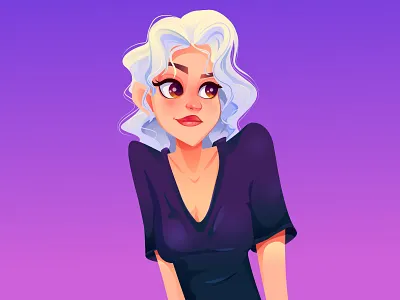 Character Design character characters color colorful design draw face girl hair illustration illustrator vector woman