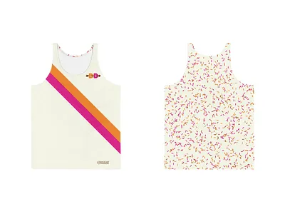 Dunkin' Donuts Men's Performance Running Tank athletic apparel athletics donuts doughnuts dunkin donuts racing running sublimation