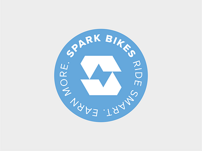 Spark Bikes - Badge badge badgedesign bike bikecomponents branding components e bike logo logomark minimal monogram spark bikes symbol ubereats visual identity