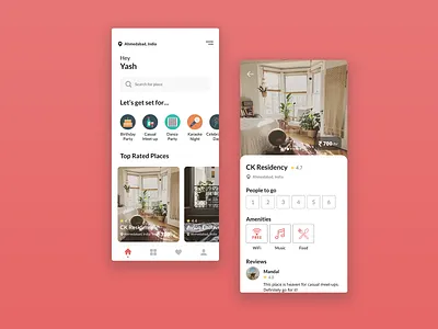 House Party App Design app branding design ui ui design ux