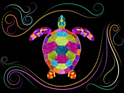 Colorful SeaTurtle adobe fresco adobe illustrator animal illustration animals colorful colorful turtle digital art digital illustration illustration illustration art illustrations illustrator sea turtle turtles vector vector art vector illustration