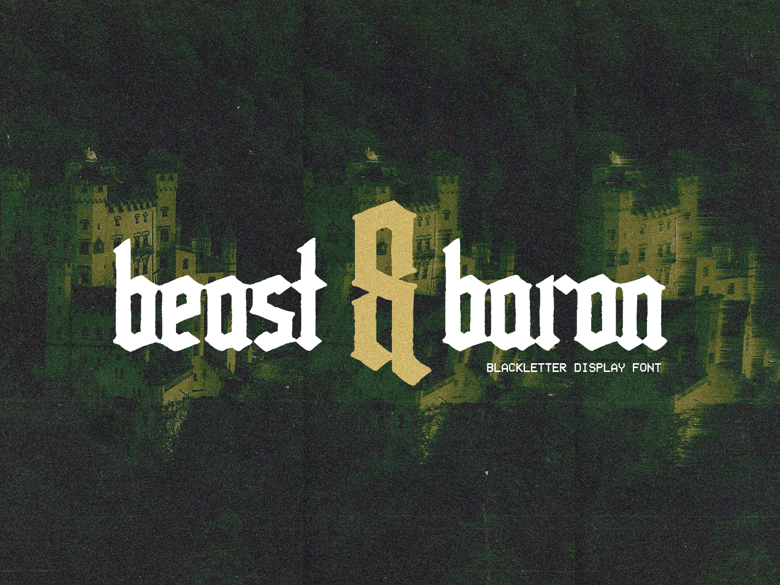 Beast & Baron - FREE Blackletter Font blackletter font font design gothic grit grunge grunge font hand drawn handlettering handmade logo design logos medieval photo manipulation type type design typeface typography