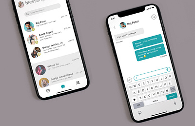 Messenger App app design messenger messenger app ui
