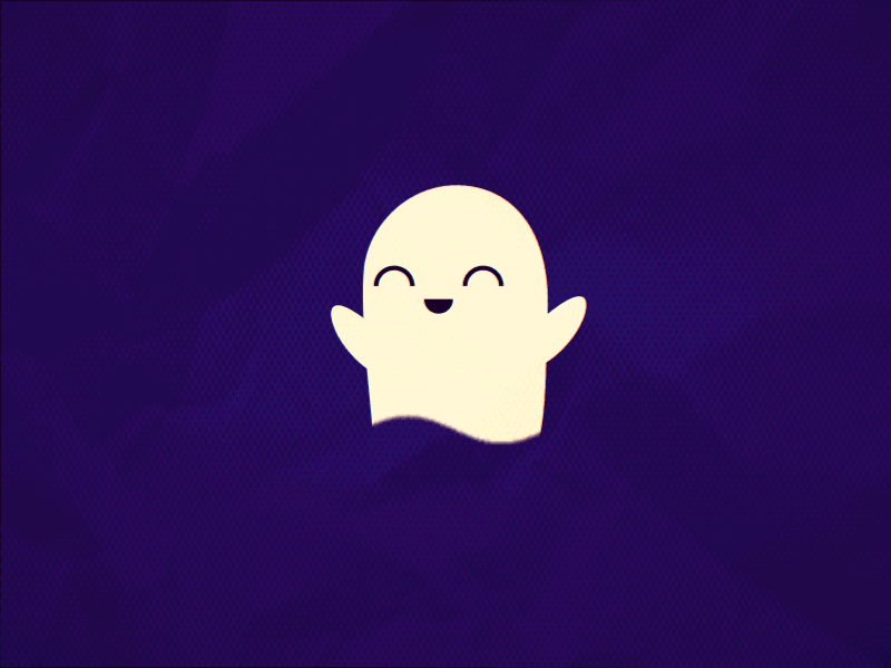 Fantasma ae animated animation gif halloween illustration motion motiongraphics octuber