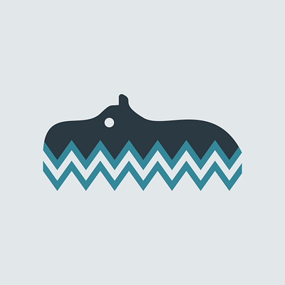 Day 309 adobe illustrator adobe illustrator cc animal animal art animal logo brand design brand identity brand identity designer branding flat design graphic design hippo hippopotamus logo logo design logo designer logos safari water water animal
