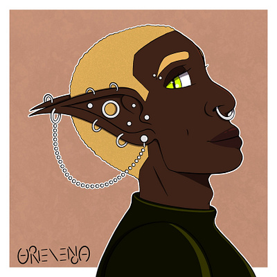 Punk Elf Boi fantasy illustration