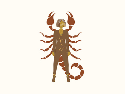 Scorpio Woman artwork astrology branding children book illustration color color palette constallation design feminist fine art illustration scorpio scorpion stationery design vector woman woman portrait zodiac