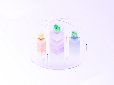 Data Security-Isometric Illustration affinity designer data digital illustration illustration isometric isometric illustration vector illustration