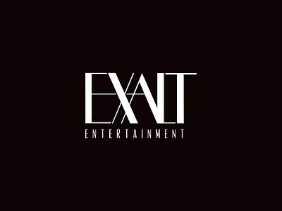 Exalt Entertainment art deco branding logo logo design nightlife