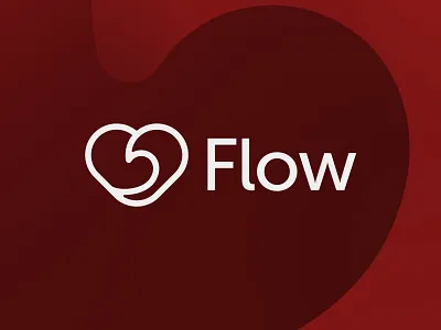 Flow branding branding and identity fitness flow health healthcare heart illustrator logo simple vector visual identity