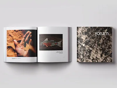 Forum Magazine design minimal print typography