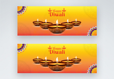 Dewali facebook cover banner banner colourful dewali facebook banner facebook cover graphic design rangoli social media