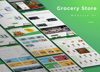 Online Grocery Store - Website UI ecommerce design green website grocery online productdesign ui design uiux web design website website design