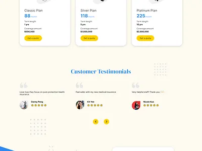 Insurance landing page design design inspiration figma illustration insurance ui insurance website uidesign website website design