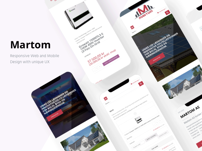 Martom Web Space brand identity branding clean design company branding design ecommerce design redapplenetwork web webdesign website design wordpress