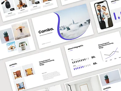 Camba - Minimal Presentation Template business clean creative google slides keynote layout minimal modern powerpoint ppt pptx presentation presentation design ui uiux