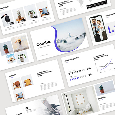 Camba - Minimal Presentation Template business clean creative google slides keynote layout minimal modern powerpoint ppt pptx presentation presentation design ui uiux