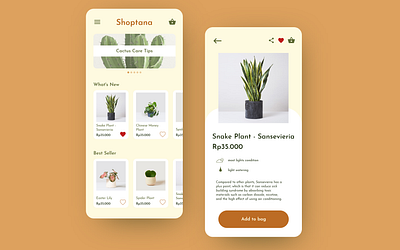 Shoptana E-commerce Concept app design ecommerce minimal ui ux