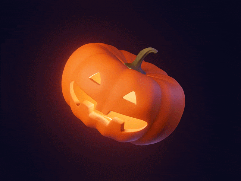 Halloween 3d 3d animation blender blender 3d branding halloween logo pumpkin