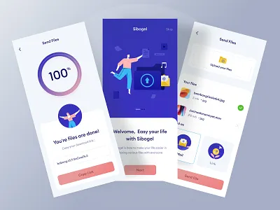 File upload mobile design android card chart clean dashboard file header illustration ios landing link loading logo mobile phone profile ui upload ux website