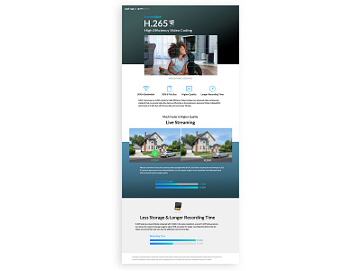 H.265 Web page design web