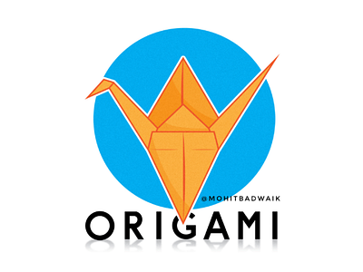 Origami logo💙 2020 adobe illustrator artwork design graphics logo artist logo design nature new origami paper sell traditional art vectorart