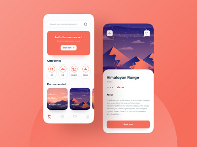 Travel App Design app clean dailyui design flat icon illustration ios app design minimal product design travel travel app traveling type typography ui ux vector