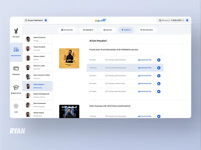 Explore Among 1000 Courses dashboad dashboard ui navigation ui uiux ux