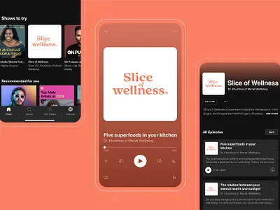 Slice of Wellness podcast adobe adobe illustrator brand brand design branding clean design digital flat illustrator logo logotype minimal modern podcast simple typogaphy vector