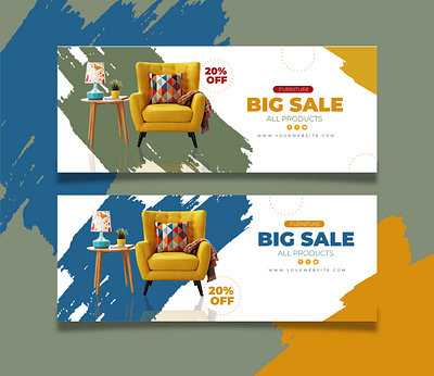 Furniture Banner ads animation banner banner ads bannner branding brochure design facebookpost illustration typography vector web banner