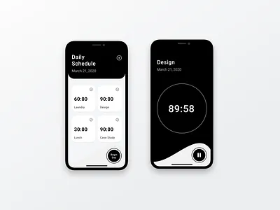 Countdown Timer countdown dailyui ios mobile product design timer ui design