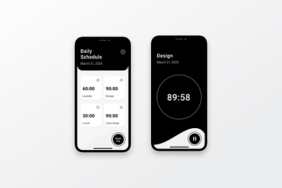 Countdown Timer countdown dailyui ios mobile product design timer ui design