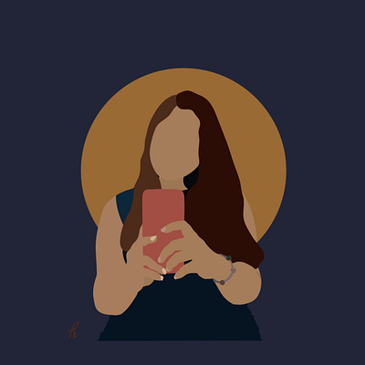 are you still there ? adobe illustrator daughter digital art illustration