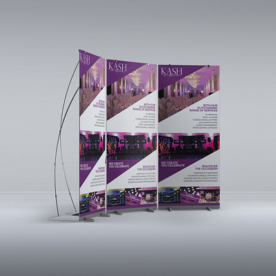 Kash Events Roll Up Banner brand brand design brand identity branding branding design design designs exhibit design exhibition exhibition design graphic design print print design roll up roll up banner design roll ups