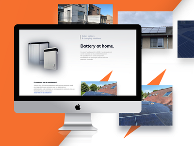 Battery at home ux ui webdesign website