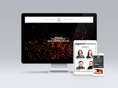 First Create The Media website homepage landing layout mobile tablet ui ux uxui website website design